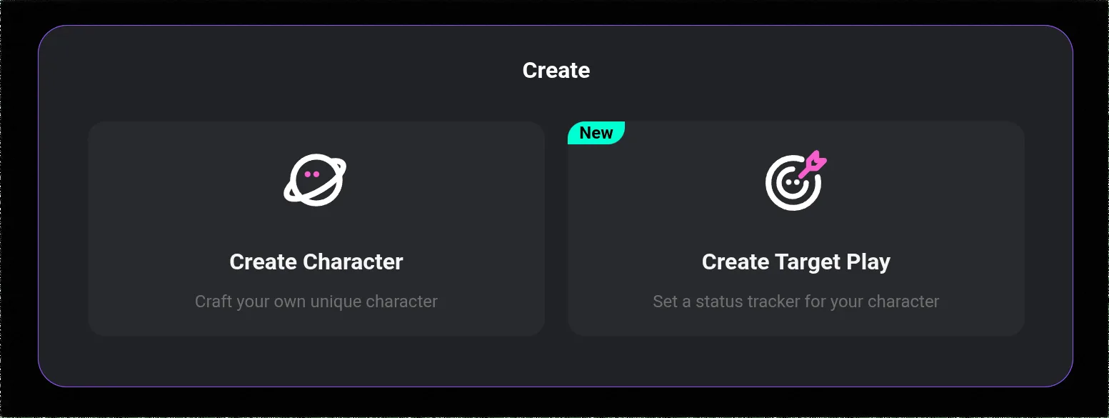 Character Creation Interface